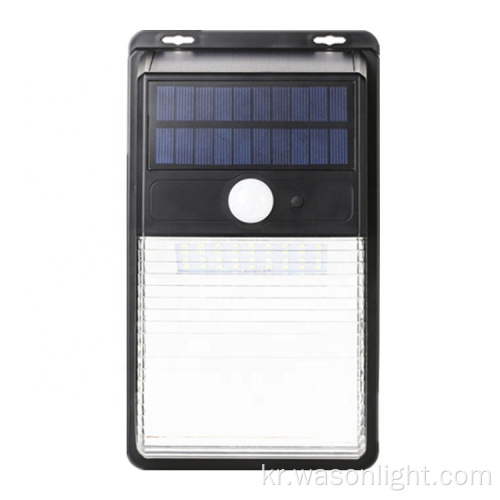 Wason New Dual Solar Panel Long Lifetime 36LED Ultra Bright Garden LED 램프 태양 광 방수 모션 센서 벽 라이트